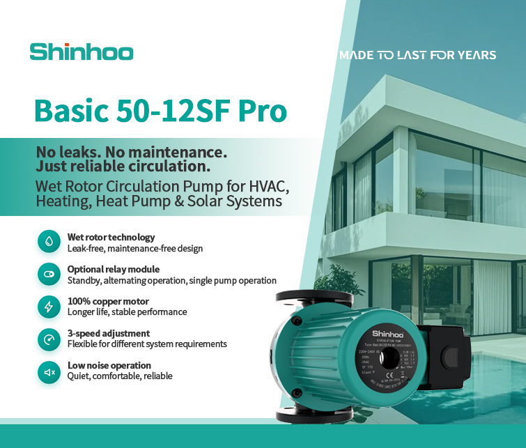  Fuites et maintenance vous coûtent cher ? La Shinhoo Basic 50-12SF Pro d'Anhui Shinhoo est la solution