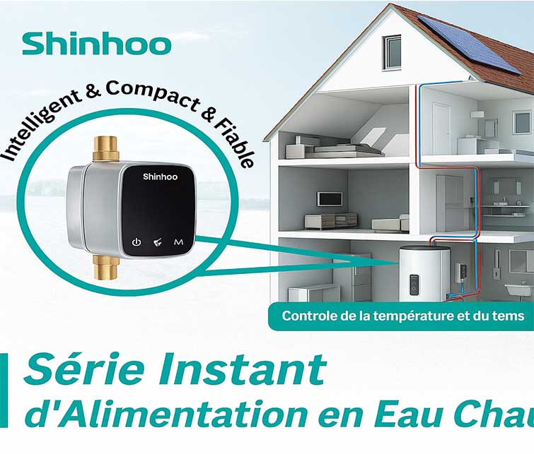 Ne perdez plus de temps à attendre l’eau chaude – Découvrez la série Instant de Shinhoo